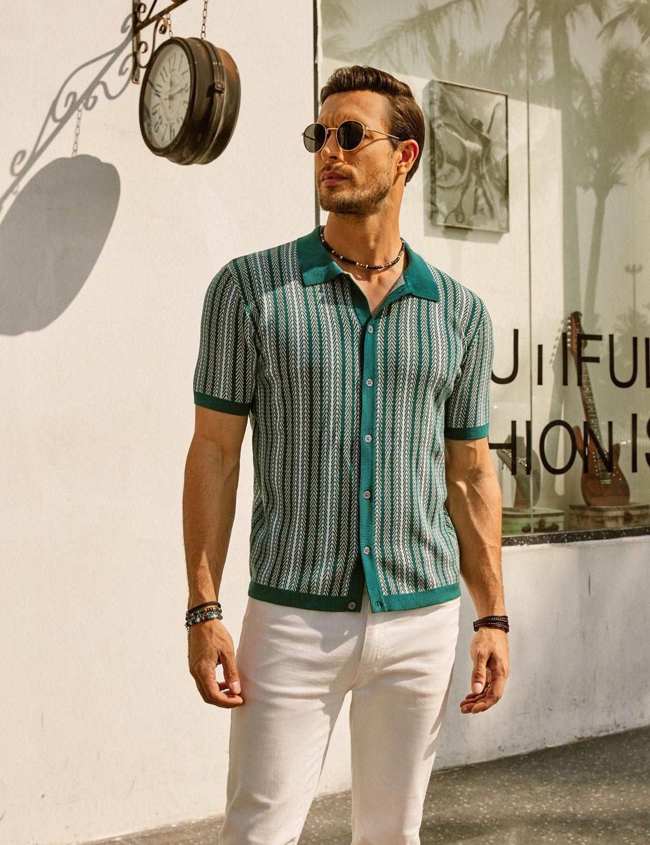 Harris | Stilet vintage skjorte med retro striber