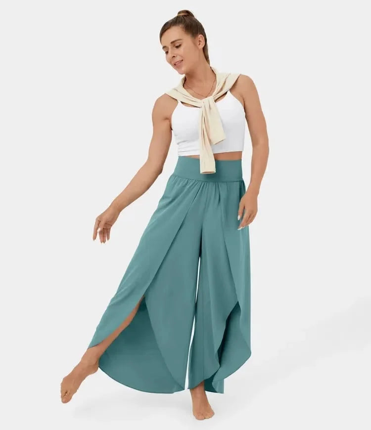 Poppy – Komfortable yogabukser med elegante vide ben