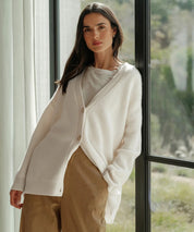 Amber | Varm lang vest med knapper
