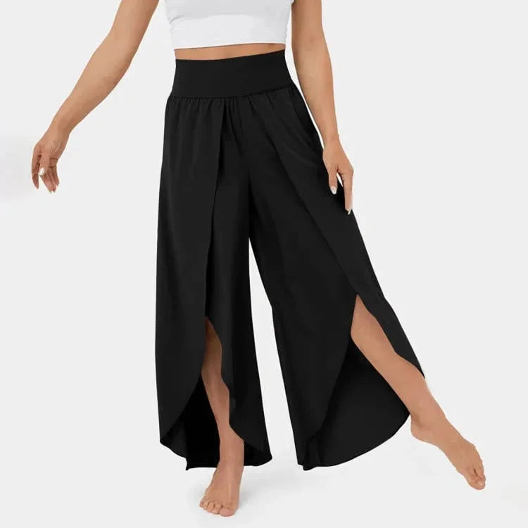 Poppy – Komfortable yogabukser med elegante vide ben