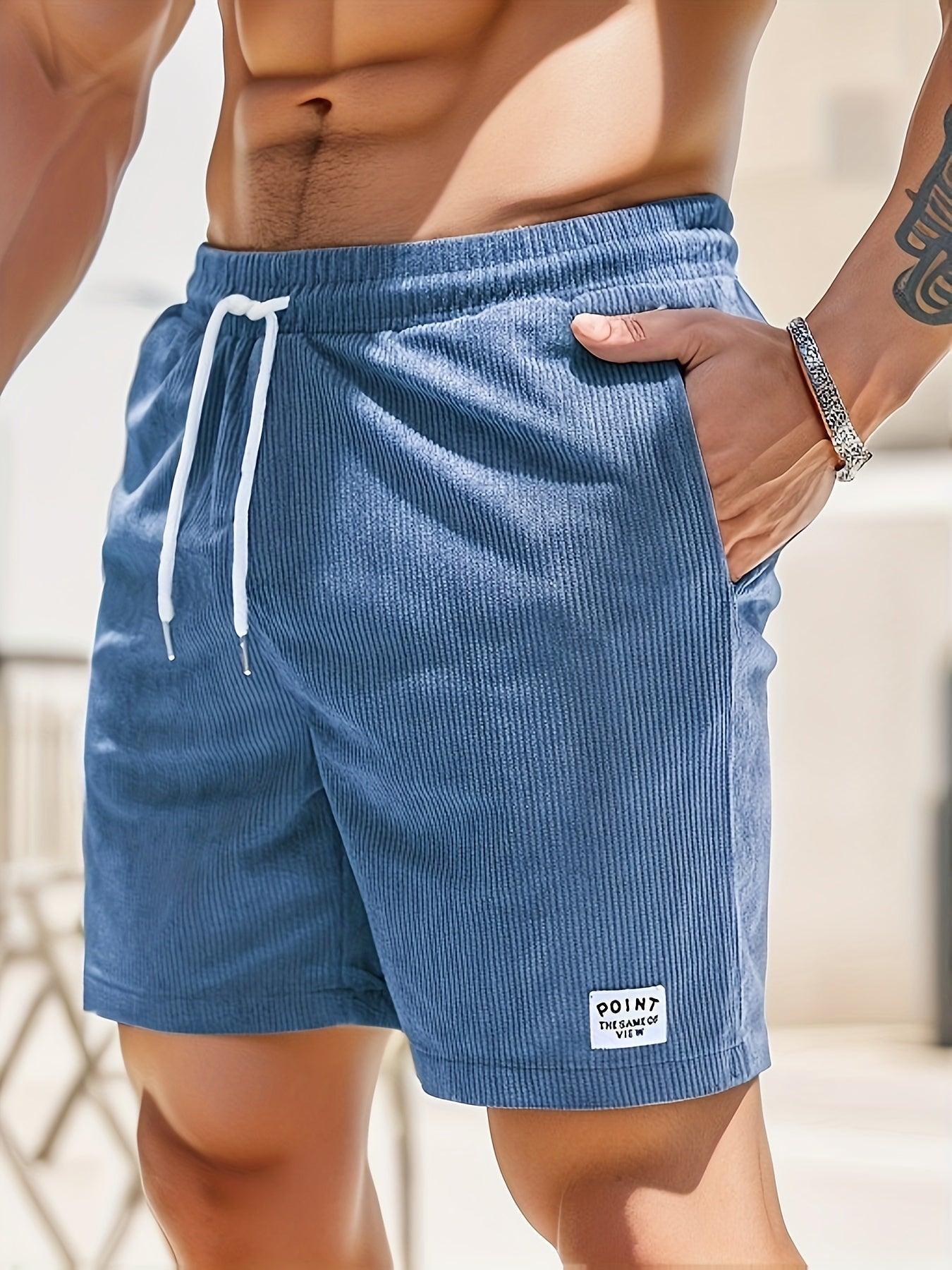 Casual shorts til herrer - elastisk taljebånd - letvægts åndbart stof - pasform trekkingpasform