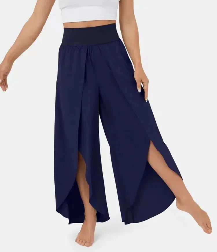Poppy – Komfortable yogabukser med elegante vide ben