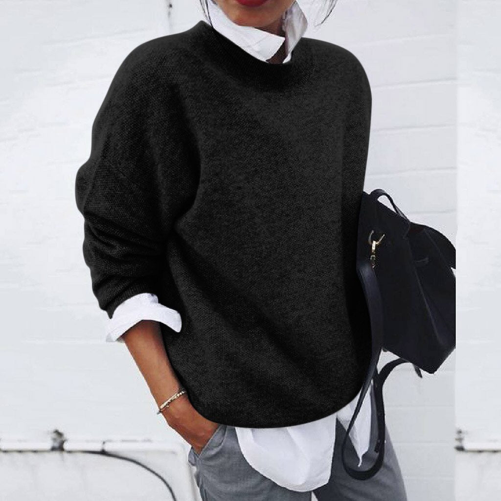 Ellen | Chic Dame sweater – Komfortable og stilfulde lange ærmer