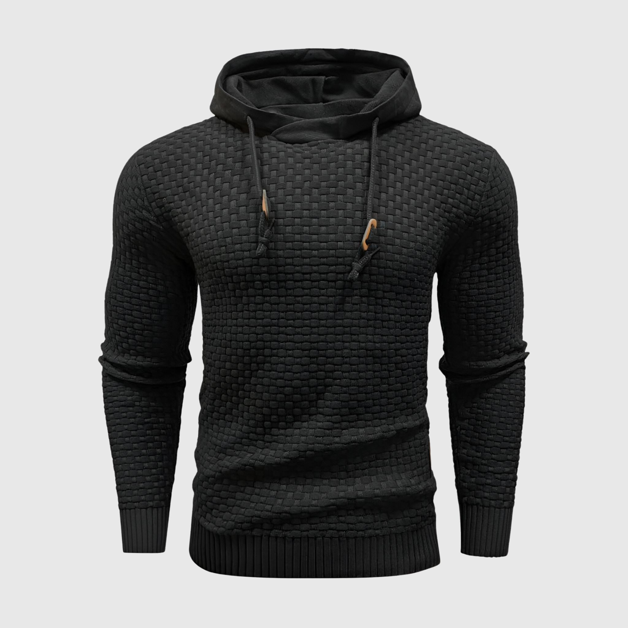 Leo | Hipster Hoodie med Vaffelmønster