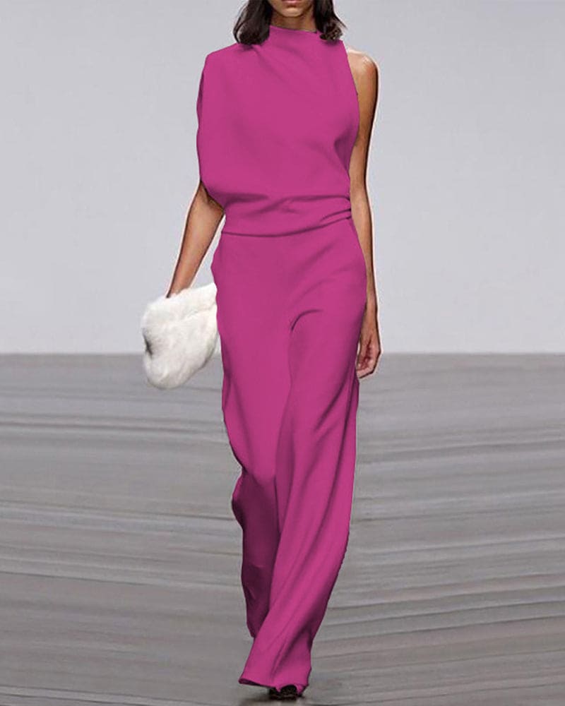 KATE | Elegant jumpsuit med chic stående krave
