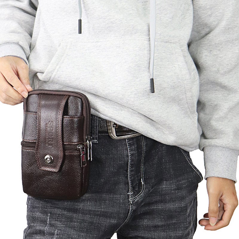 Joris | Vintage Herre Crossbody Talje Taske med Justerbar Rem