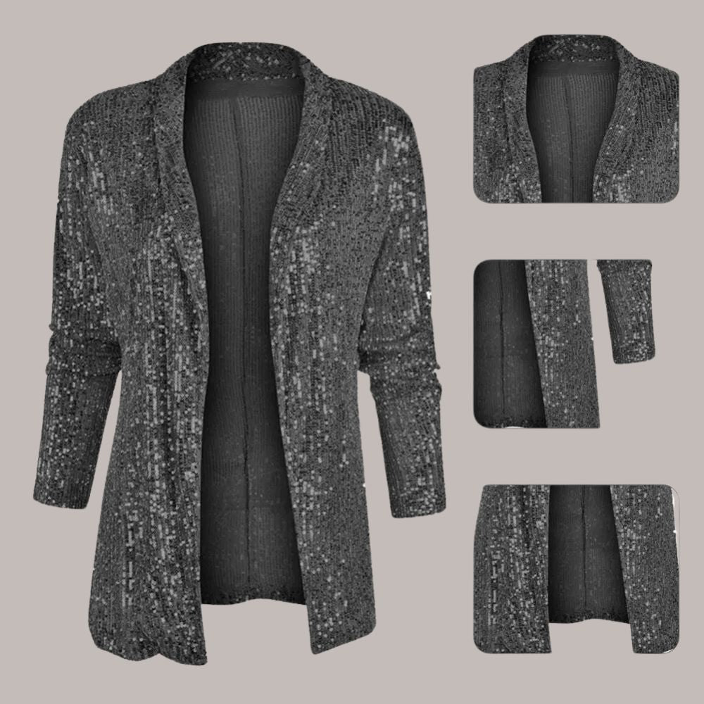 Freya | Funklende Pailletter Blazer – Elegant og Glamourøs