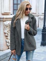 Valentina | Varm og Trendy Teddy Jakke