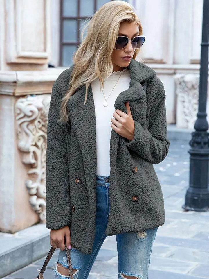 Valentina | Varm og Trendy Teddy Jakke