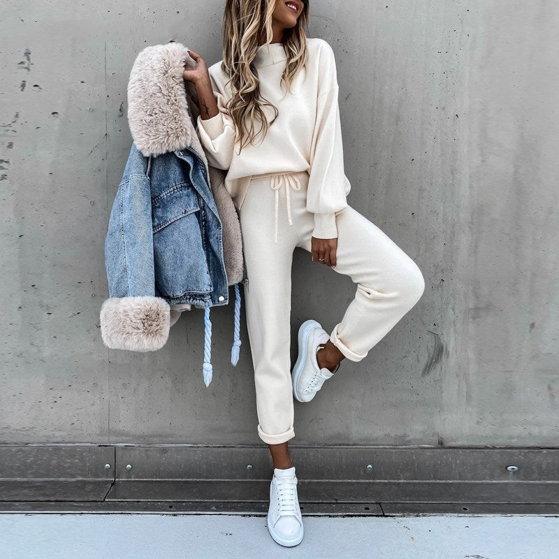 Abigail | Komfortabel og Stilfuld Premium Loungewear Sæt til Damer