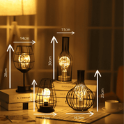 GlowPulse | Industrielt inspireret rustik bordlampe