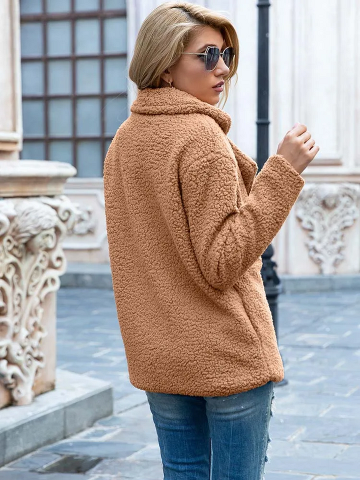 Valentina | Varm og Trendy Teddy Jakke