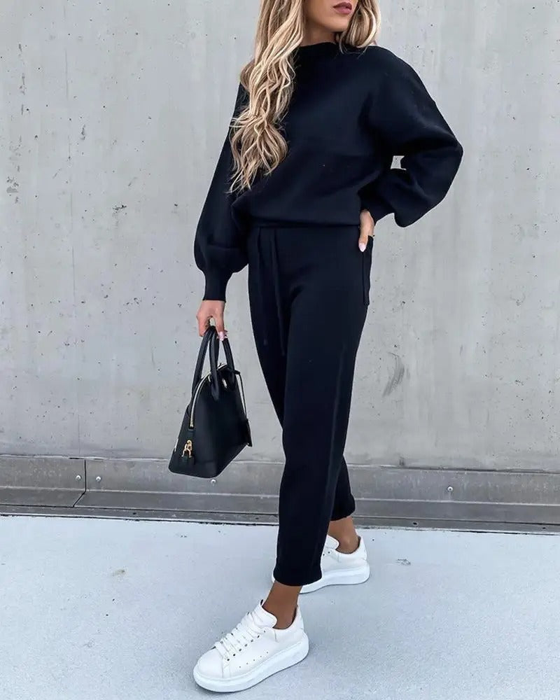 Abigail | Komfortabel og Stilfuld Premium Loungewear Sæt til Damer