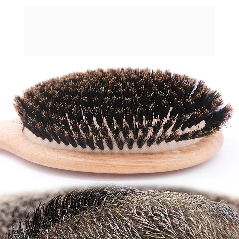 Natuurkam - Premium houten haarborstel om glad te maken en te stylen-2