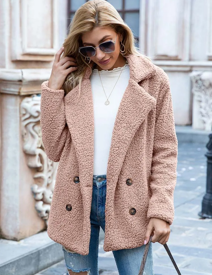 Valentina | Varm og Trendy Teddy Jakke