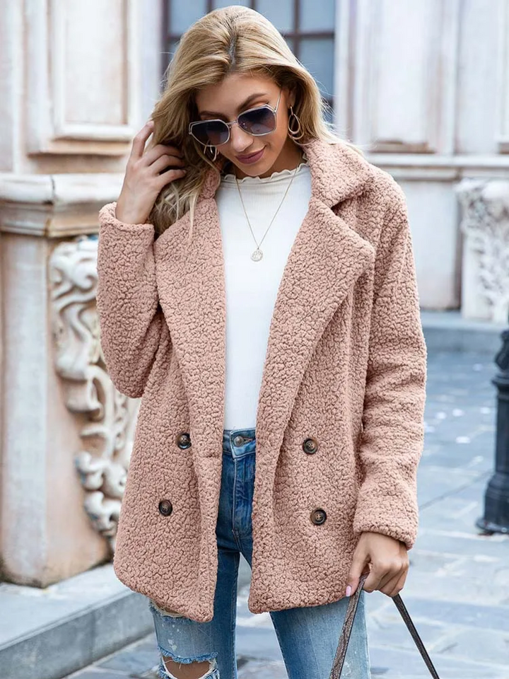 Valentina | Varm og Trendy Teddy Jakke