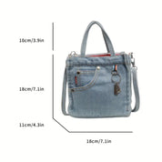 Eva | Stilfuld Denim Mini Crossbody Skuldertaske