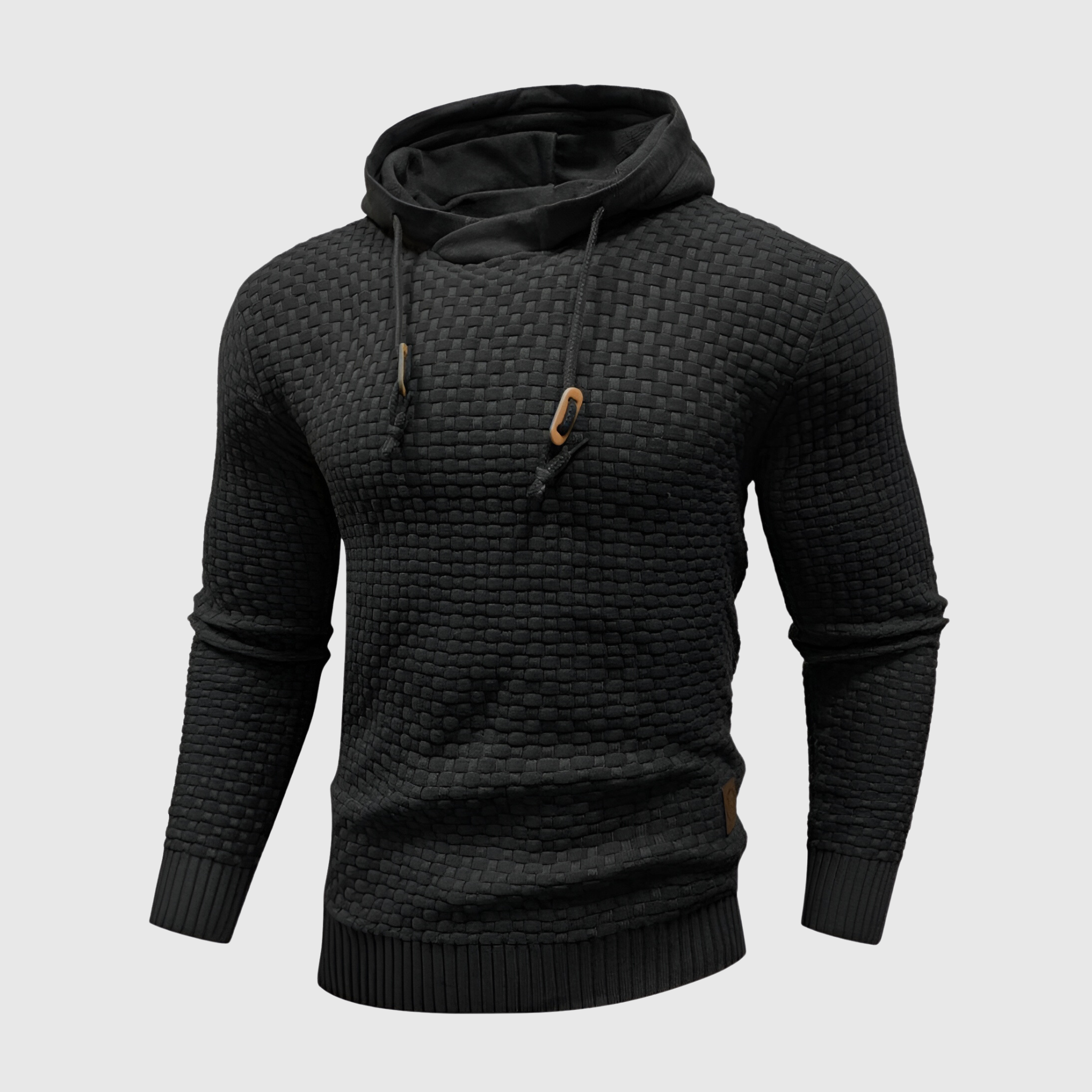 Leo | Hipster Hoodie med Vaffelmønster