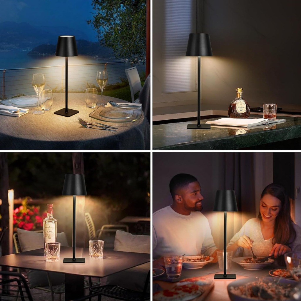 NORDIA - Trådløs Genopladelig Nordisk Bordlampe