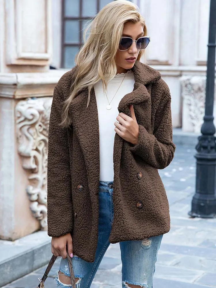 Valentina | Varm og Trendy Teddy Jakke