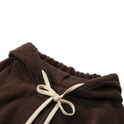 Nikita | Stribet Hoodie Vest med Luksus Fleeceforing