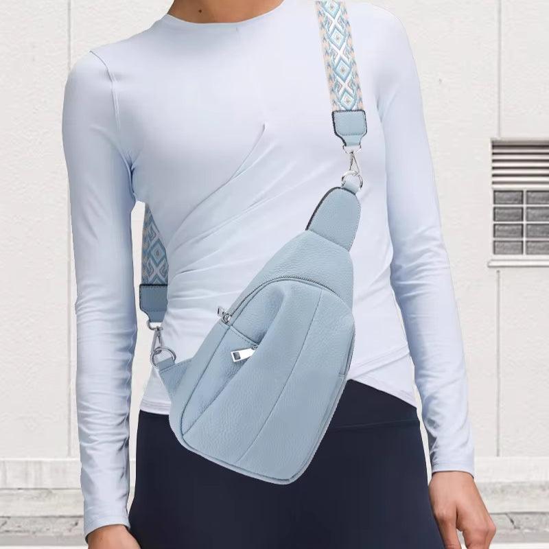 Lily | Damernes Geometriske Skulderrem Læder Crossbody Sling Taske