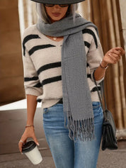 Marla | Stribet Efterårs Sweater Dame