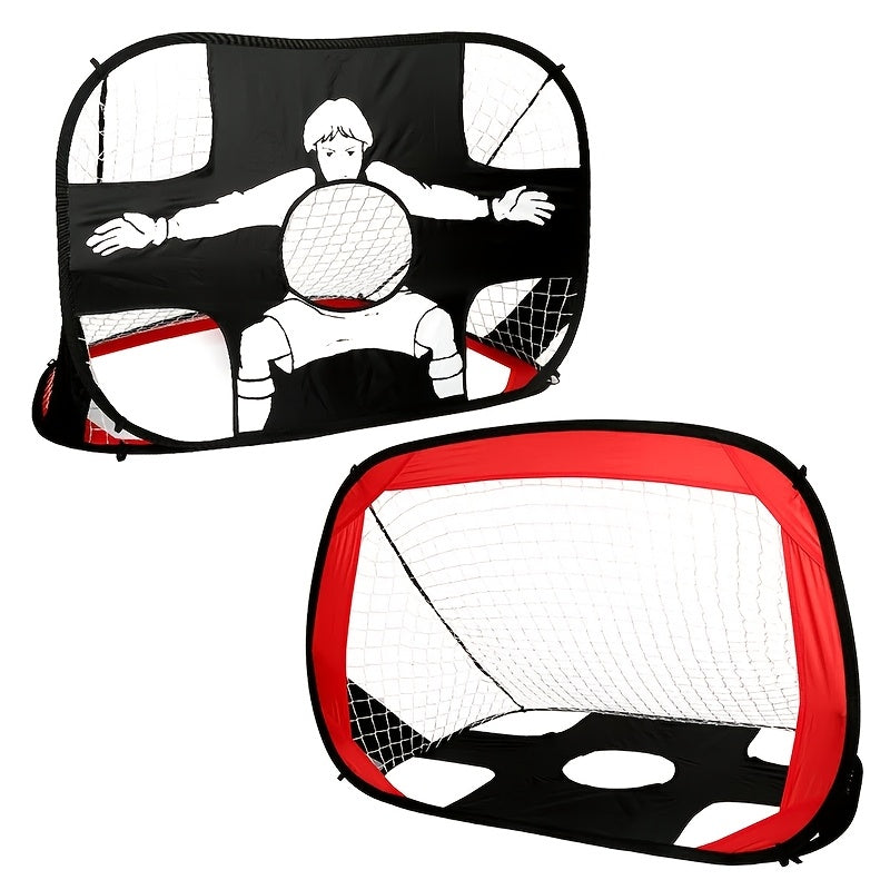 2-i-1 foldbart fodboldmål – ideelt til træning og udendørs sjov 7