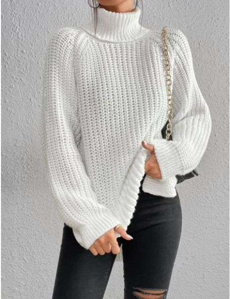 Elexia | Oversized Strikket Turtleneck