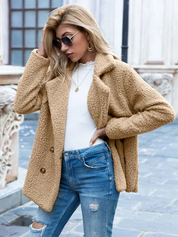Valentina | Varm og Trendy Teddy Jakke
