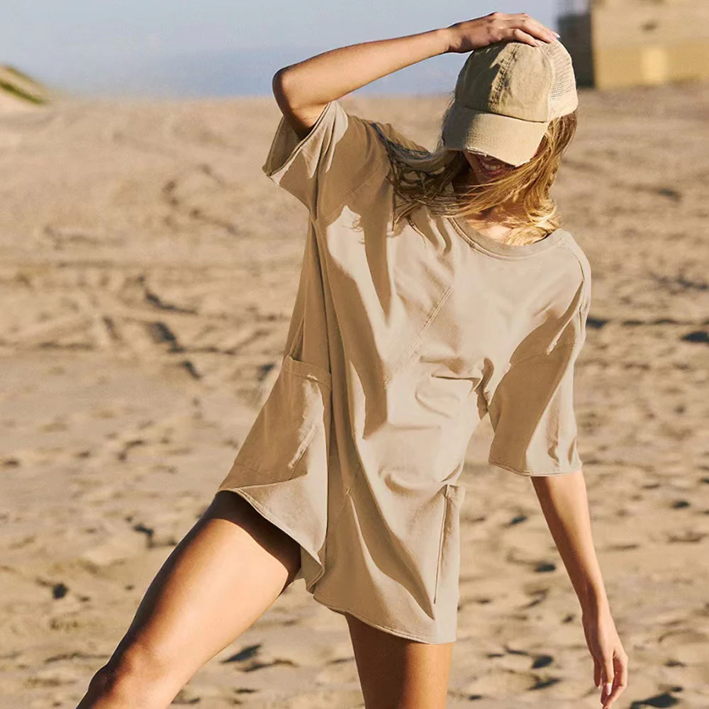 Angela | Oversized To-sidet Romper med Lommer
