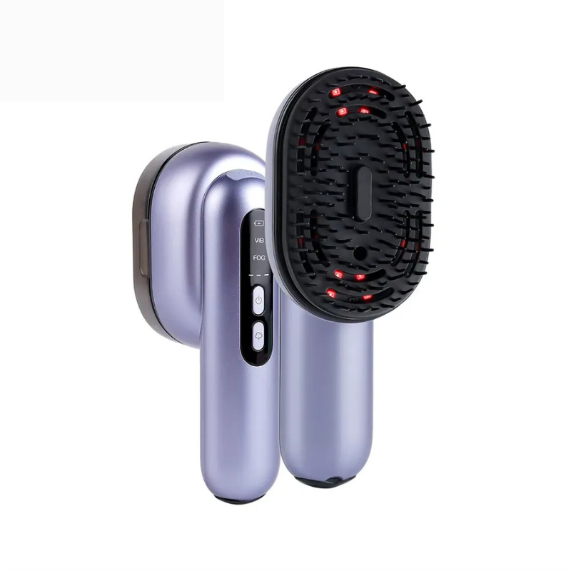  Glowspray Comb - Head Massaget met trillingen en haarolie -applicator-1