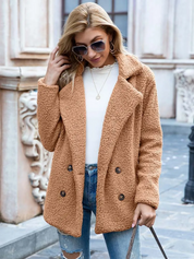 Valentina | Varm og Trendy Teddy Jakke