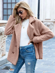 Valentina | Varm og Trendy Teddy Jakke