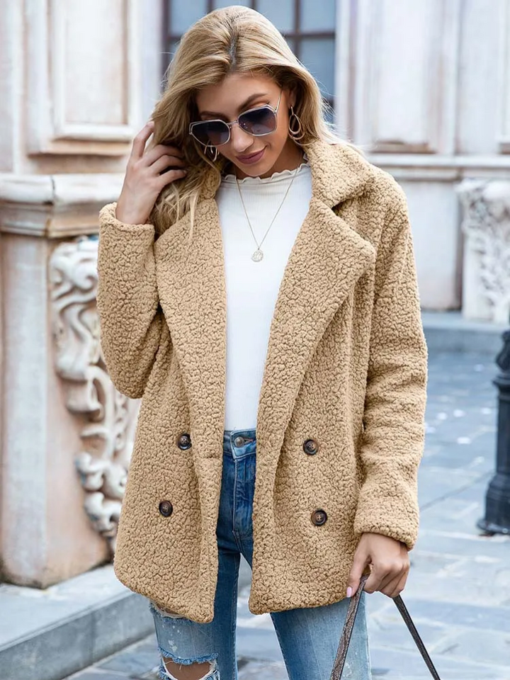 Valentina | Varm og Trendy Teddy Jakke