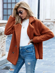 Valentina | Varm og Trendy Teddy Jakke