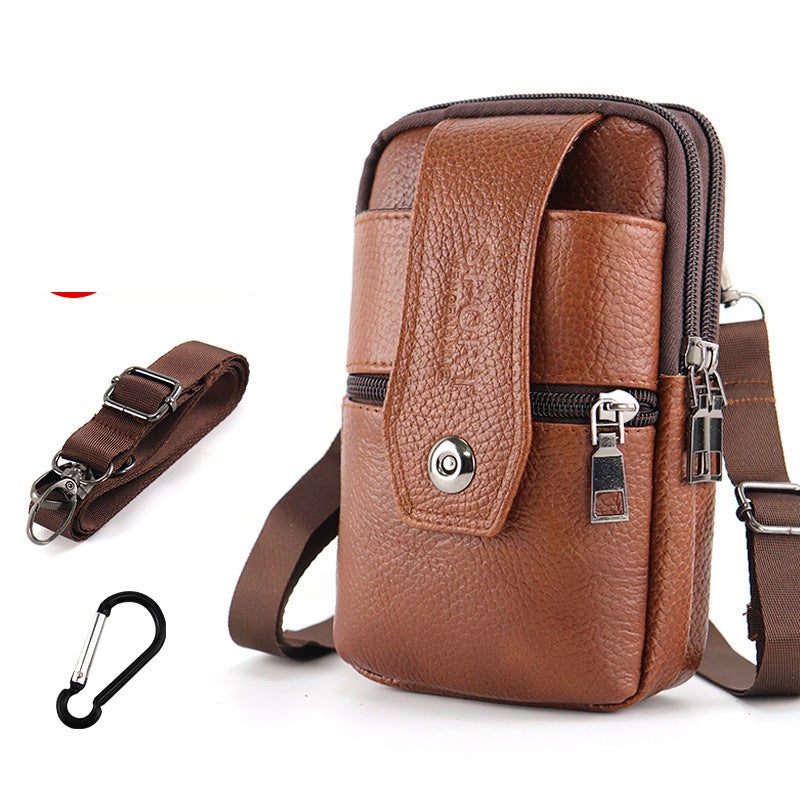 Joris | Vintage Herre Crossbody Talje Taske med Justerbar Rem