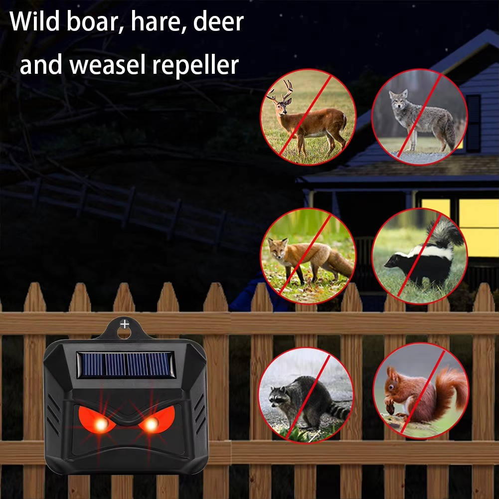 2 stk. soldrevet ultralydsdyrafvisende middel 2