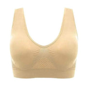 3-delt BH-sæt med push-up-design og bikagestruktur 0