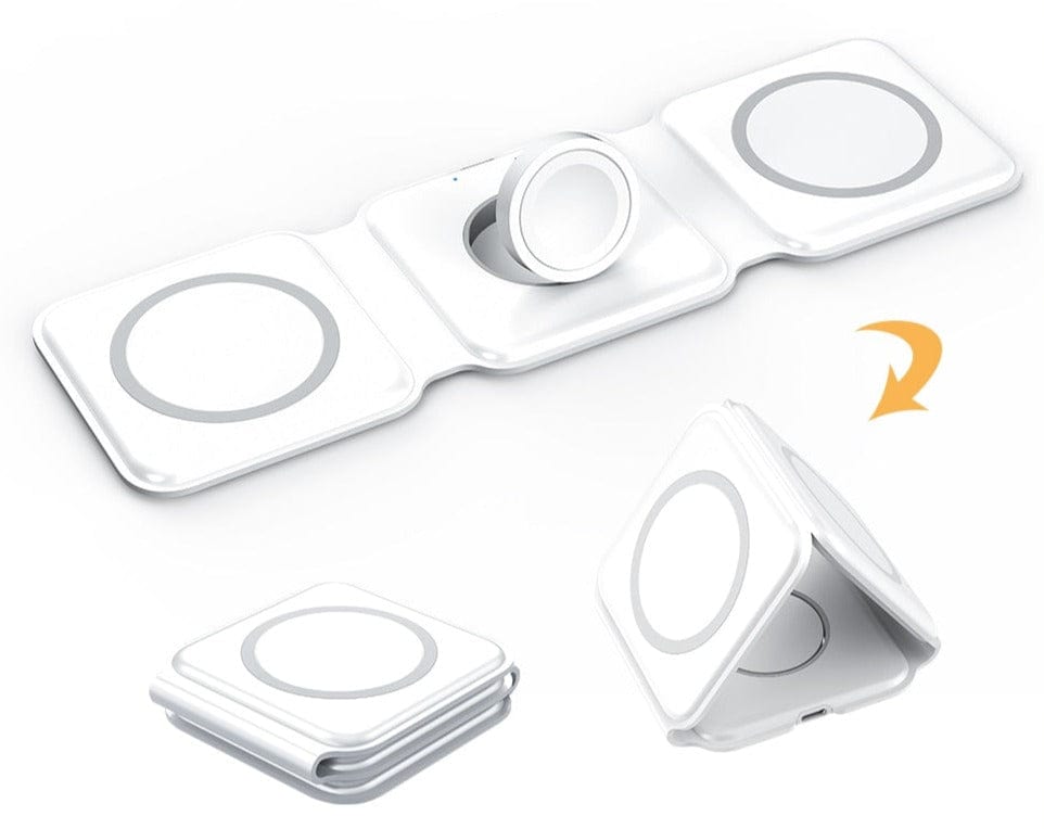 3-i-1 trådløs oplader til din smartphone, smartwatch og høretelefoner 2