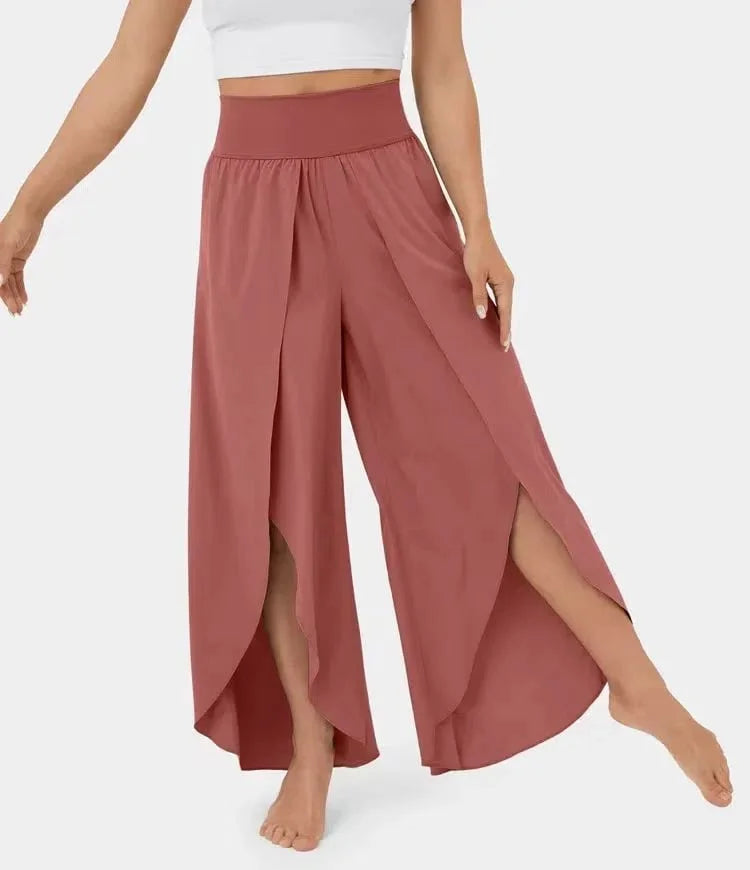 Poppy – Komfortable yogabukser med elegante vide ben