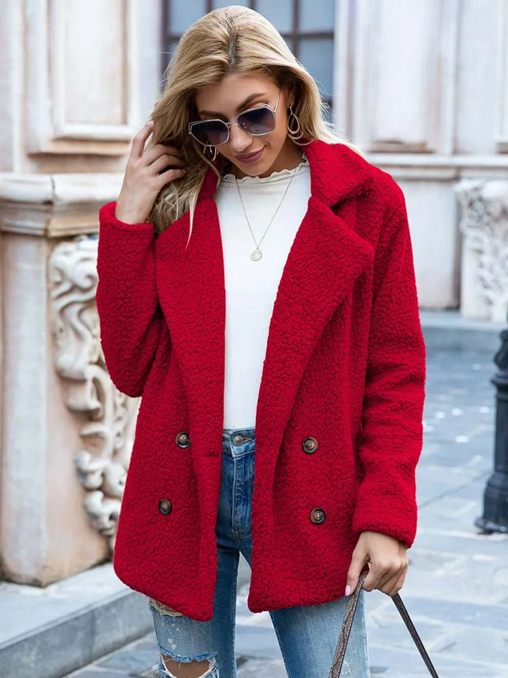 Valentina | Varm og Trendy Teddy Jakke