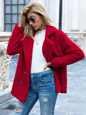 Valentina | Varm og Trendy Teddy Jakke