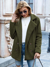 Valentina | Varm og Trendy Teddy Jakke