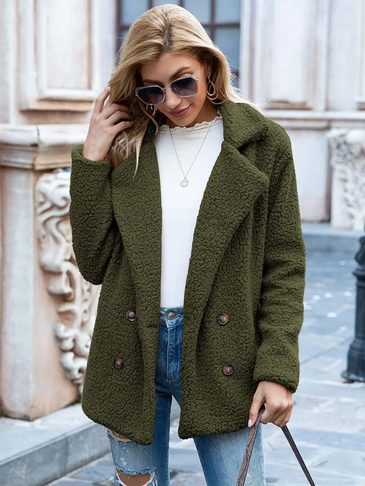 Valentina | Varm og Trendy Teddy Jakke
