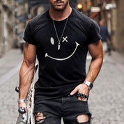 Gio | Vintage smiley tryk kortærmet T-shirt