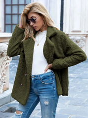 Valentina | Varm og Trendy Teddy Jakke