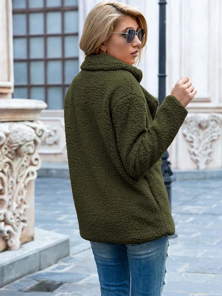 Valentina | Varm og Trendy Teddy Jakke