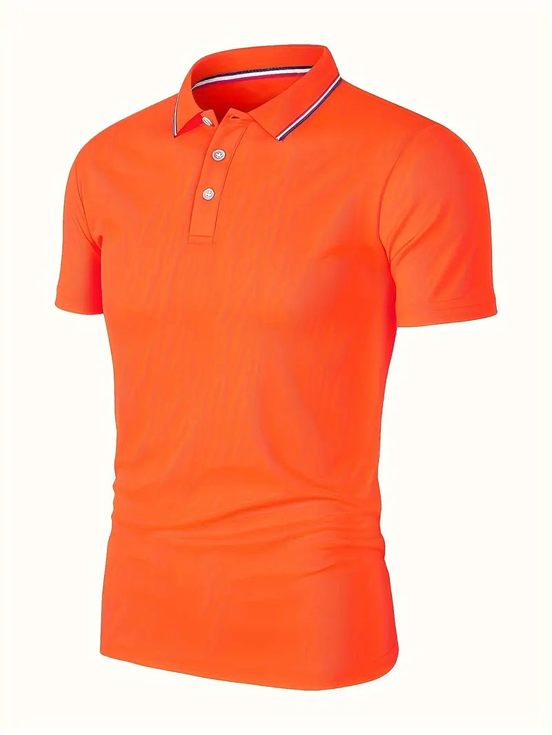 Stilfuld Orange Polo til Herrer til Fejring af Koningsdag