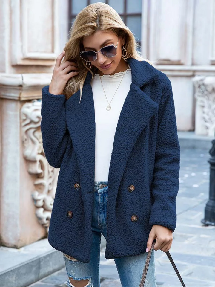 Valentina | Varm og Trendy Teddy Jakke